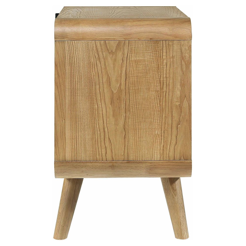 Robyn 2-drawer Nightstand Bedside Table Light Ash. Picture 9