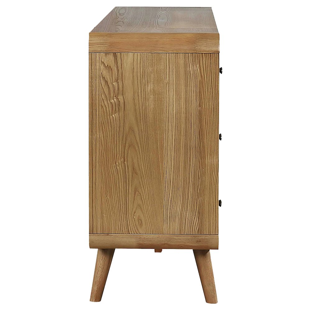 Robyn 6-drawer Dresser with Mirror Light Ash. Picture 9