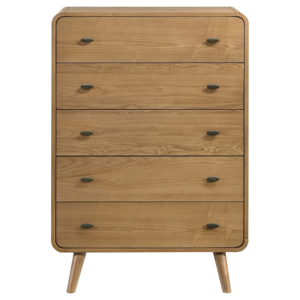 Robyn 5-drawer Bedroom Chest of Drawers Light Ash. Picture 3