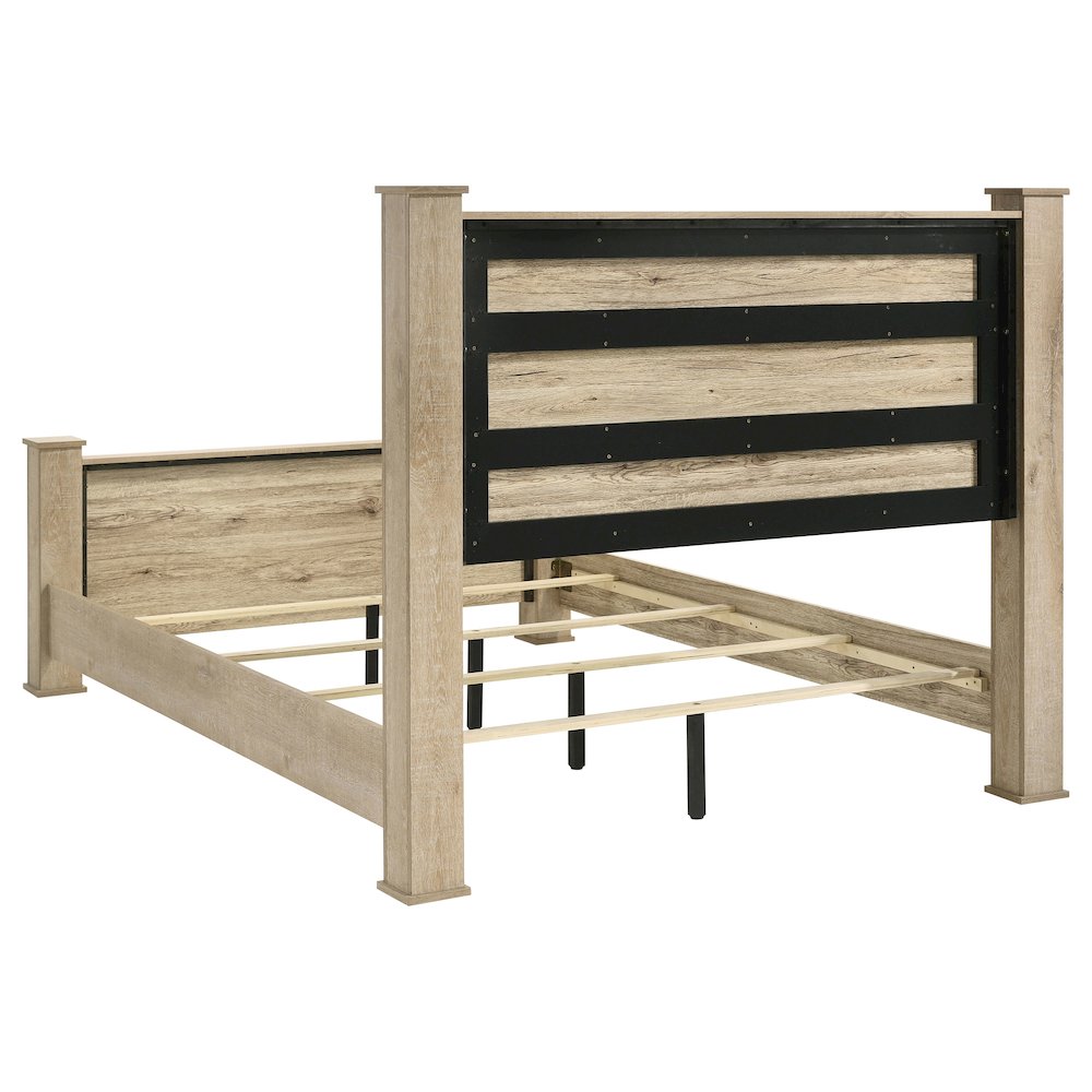 Oakglen 55-inch Queen Panel Bed Weathered Oak. Picture 5