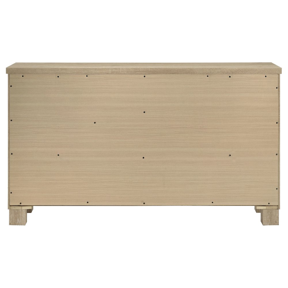 Oakglen 6-drawer Bedroom Dresser Weathered Oak. Picture 7