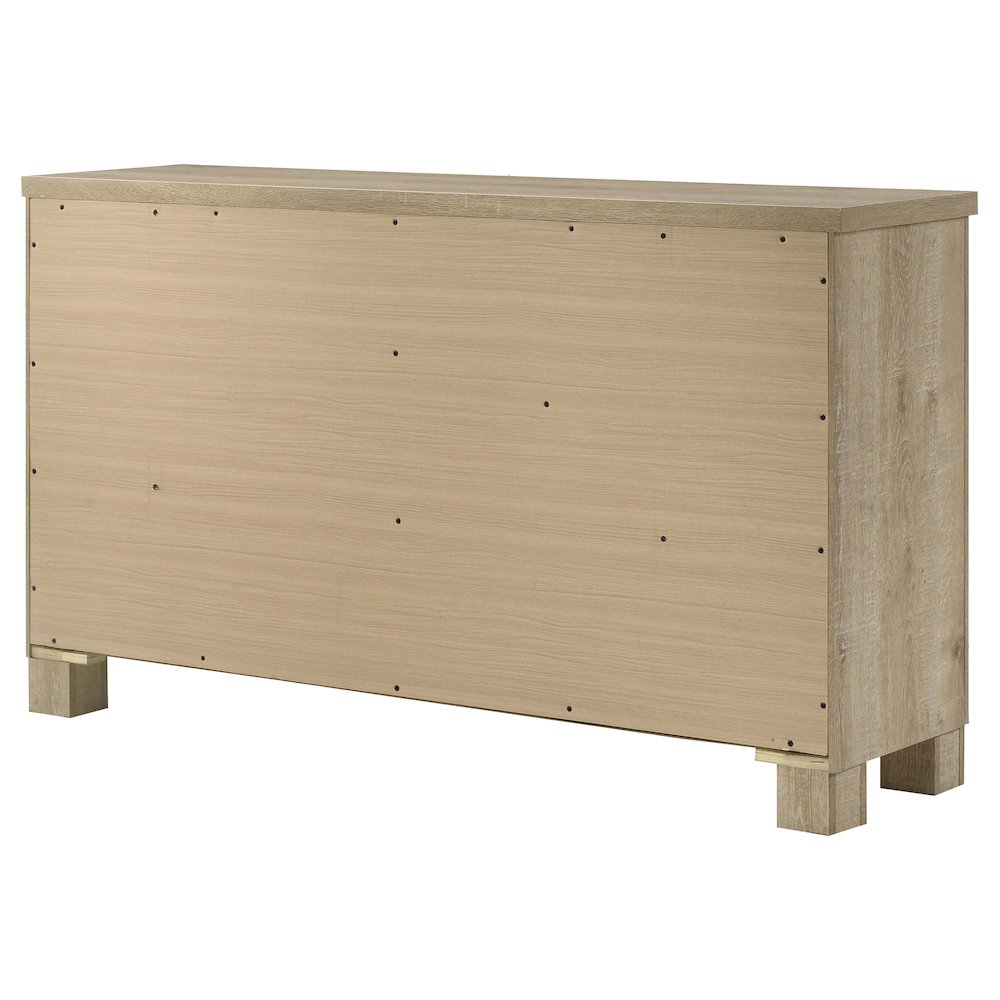 Oakglen 6-drawer Bedroom Dresser Weathered Oak. Picture 8