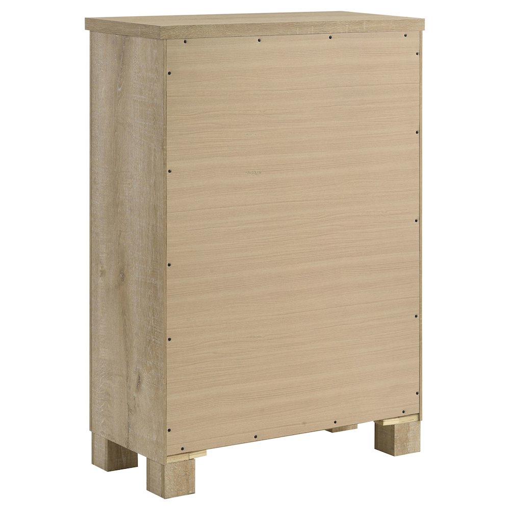 Oakglen 5-drawer Bedroom Chest of Drawers Weathered Oak. Picture 6
