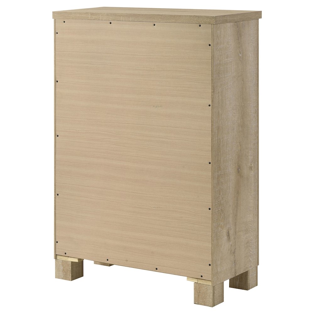 Oakglen 5-drawer Bedroom Chest of Drawers Weathered Oak. Picture 8