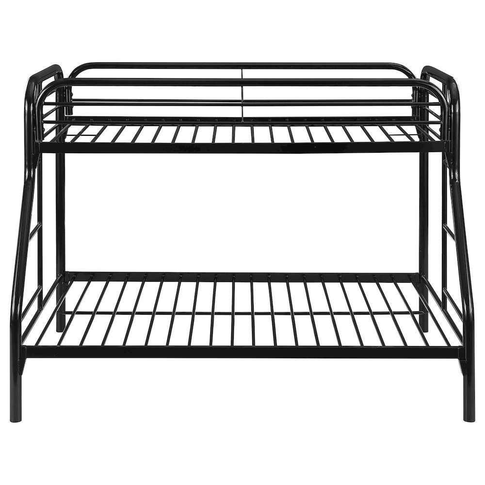 Morgan Metal Twin Over Full Bunk Bed Black. Picture 3