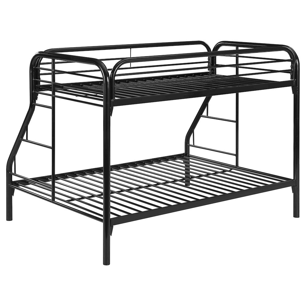 Morgan Metal Twin Over Full Bunk Bed Black. Picture 6