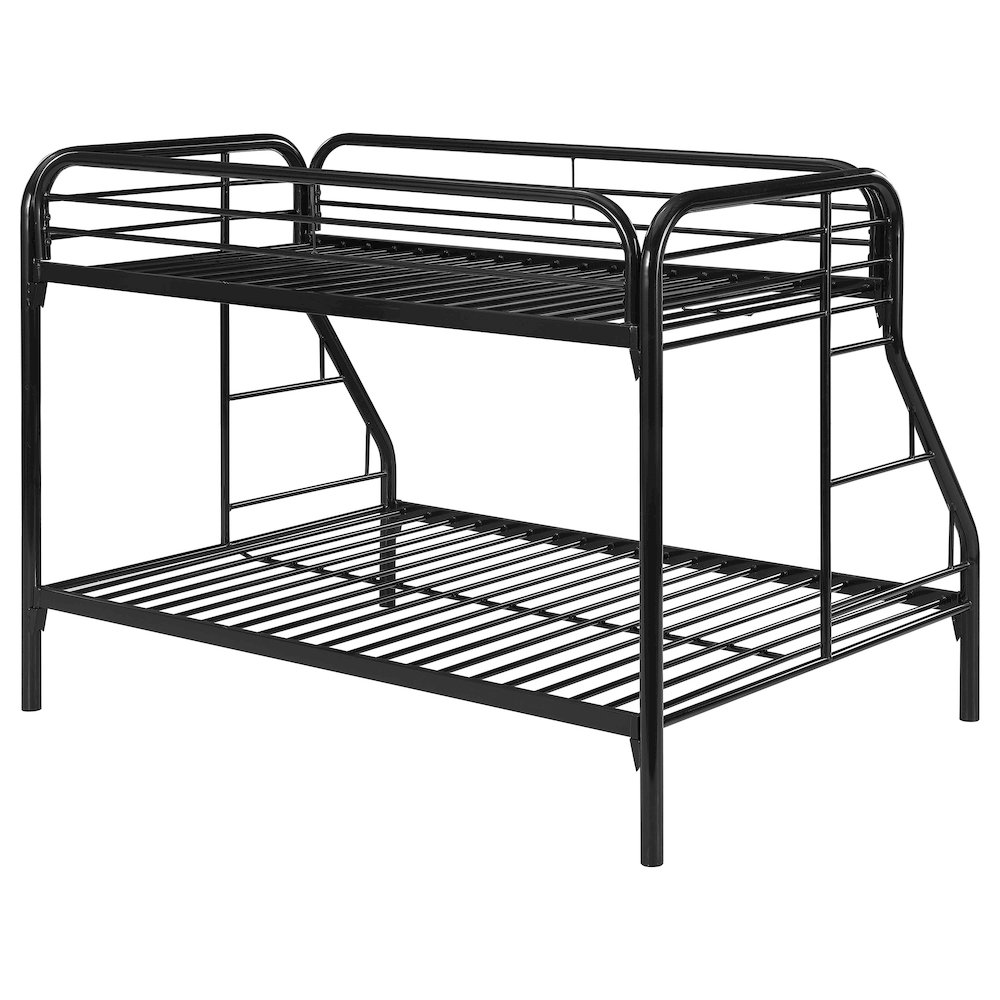 Morgan Metal Twin Over Full Bunk Bed Black. Picture 7