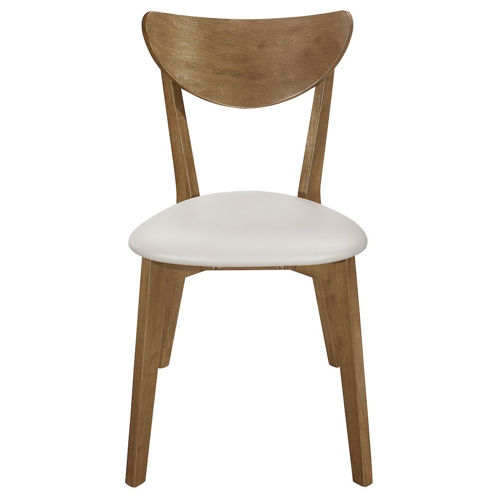 Chestnut Dining Chairs Set of 2, Mid Century Modern Dining Chairs, Upholstered. Picture 5