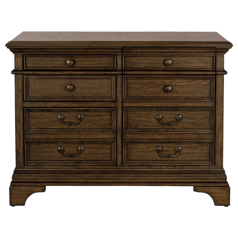 Home Office File Cabinet, Burnished Oak, 5 Drawers, Letter/Legal Size. Picture 5