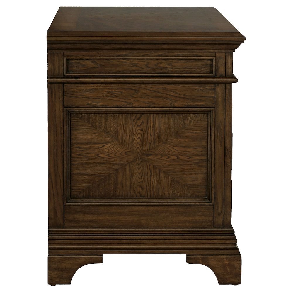 Home Office File Cabinet, Burnished Oak, 5 Drawers, Letter/Legal Size. Picture 9