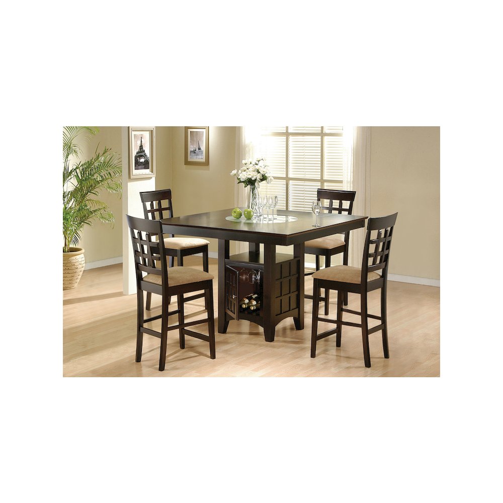 Gabriel 5-piece Square Counter Height Dining Set Cappuccino. Picture 8