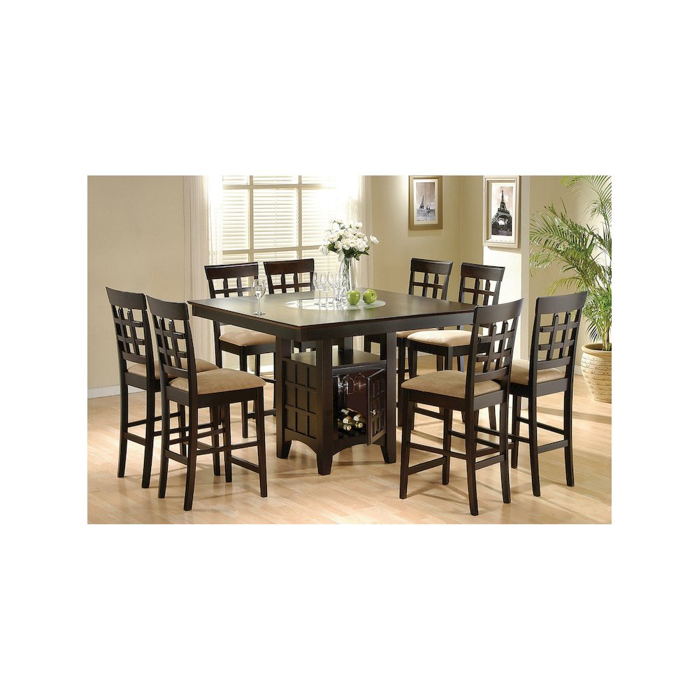 Gabriel 9-piece Square Counter Height Dining Set Cappuccino. Picture 8