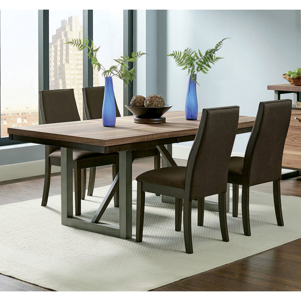 Spring Creek 5-piece Rectangular Dining Table Set Chocolate. Picture 6