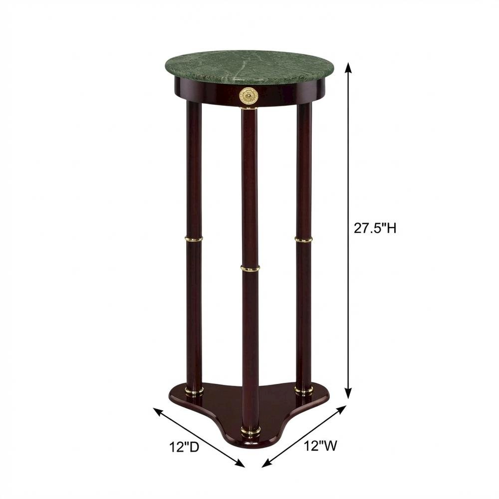 Marble Top Side Table, Green Side Table Round End Tables Living Room Accent. Picture 7