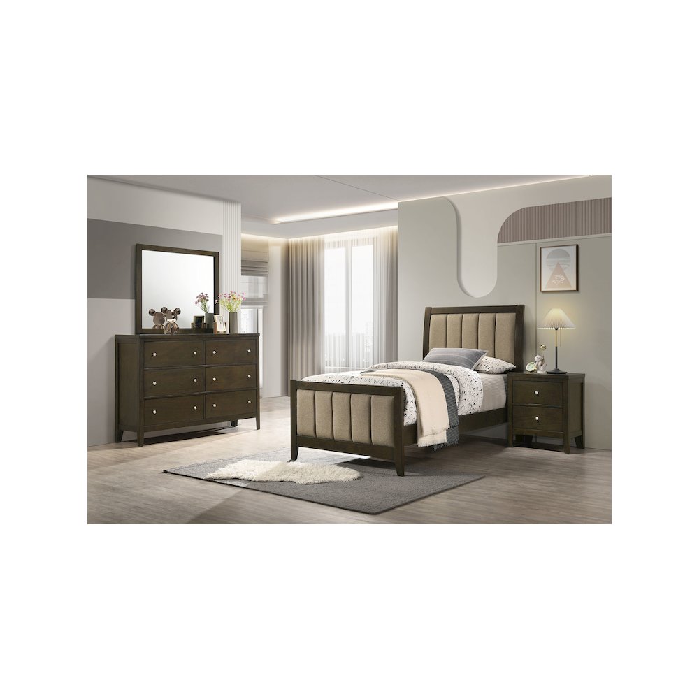 Wilkes 4-piece Twin Bedroom Set Dark Cocoa. Picture 12