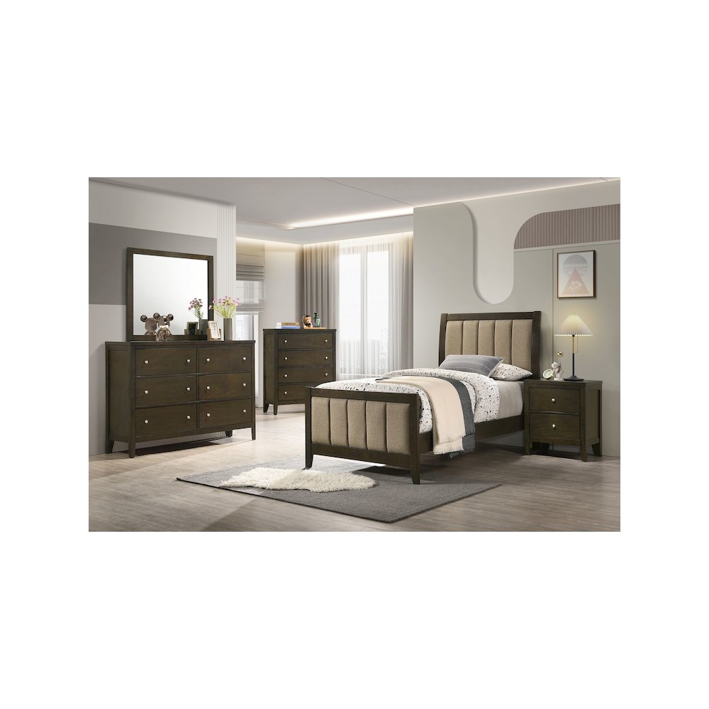 Wilkes 5-piece Twin Bedroom Set Dark Cocoa. Picture 13