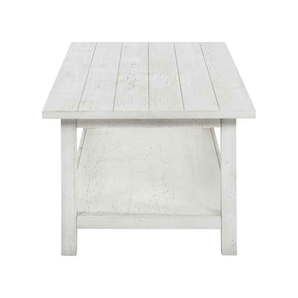 Payne 3-piece Coffee and 1-drawer End Table Set White. Picture 9
