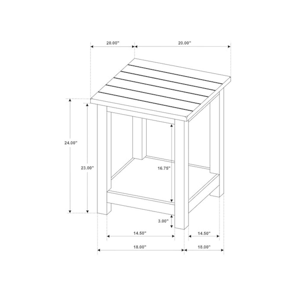 Payne 2-piece Coffee and End Table Set Distressed White. Picture 3
