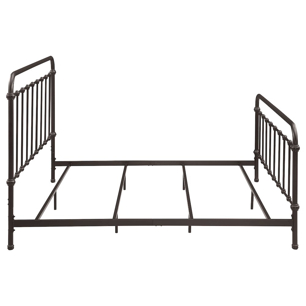Livingston Metal Eastern King Open Frame Bed Dark Bronze. Picture 8