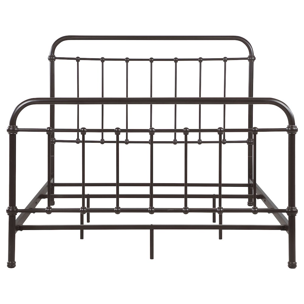 Livingston Metal Queen Open Frame Bed Dark Bronze. Picture 3