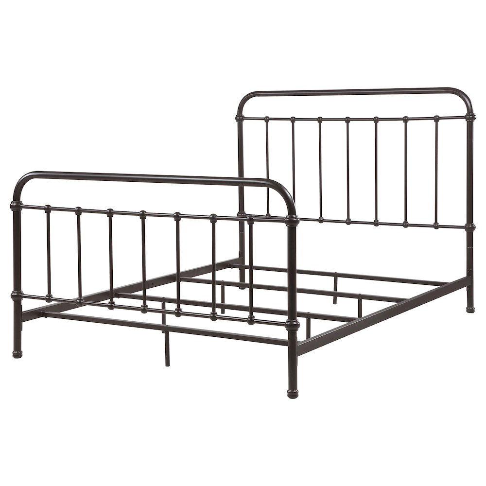 Livingston Metal Queen Open Frame Bed Dark Bronze. Picture 4