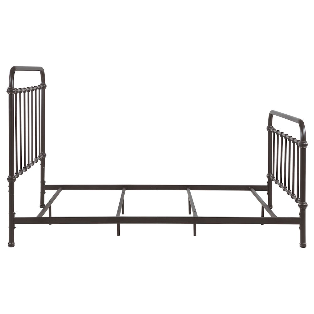 Livingston Metal Queen Open Frame Bed Dark Bronze. Picture 9