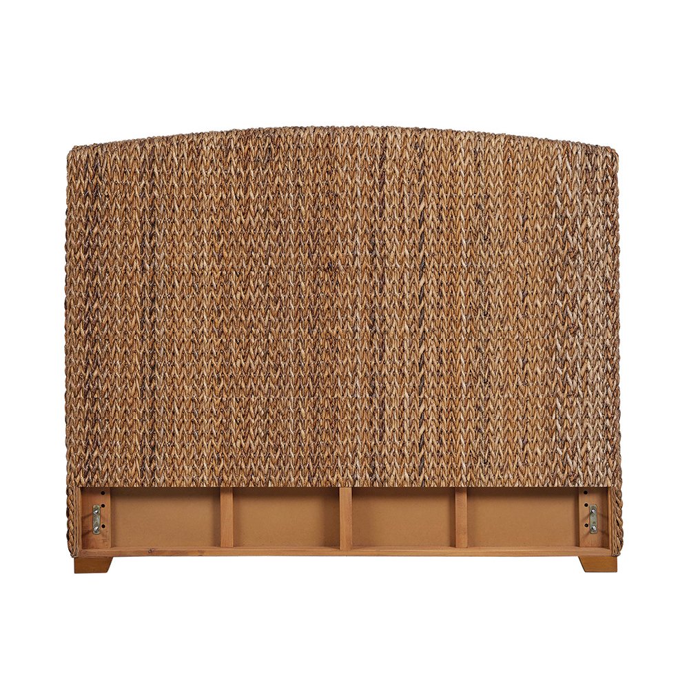 Laughton Woven Banana Leaf Eastern King Headboard Amber. Picture 3