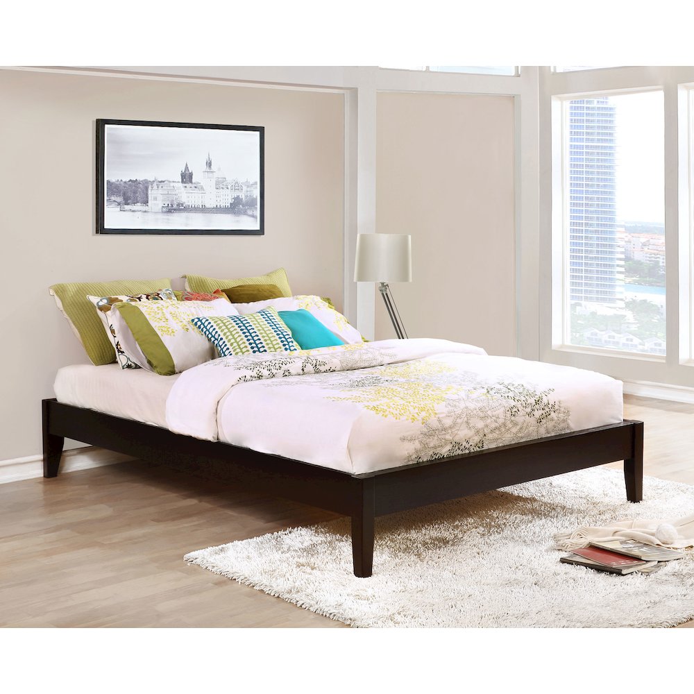 Hounslow Queen Universal Platform Bed Cappuccino. Picture 7