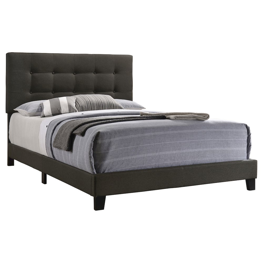 Mapes Upholstered Full Panel Bed Charcoal. Picture 3