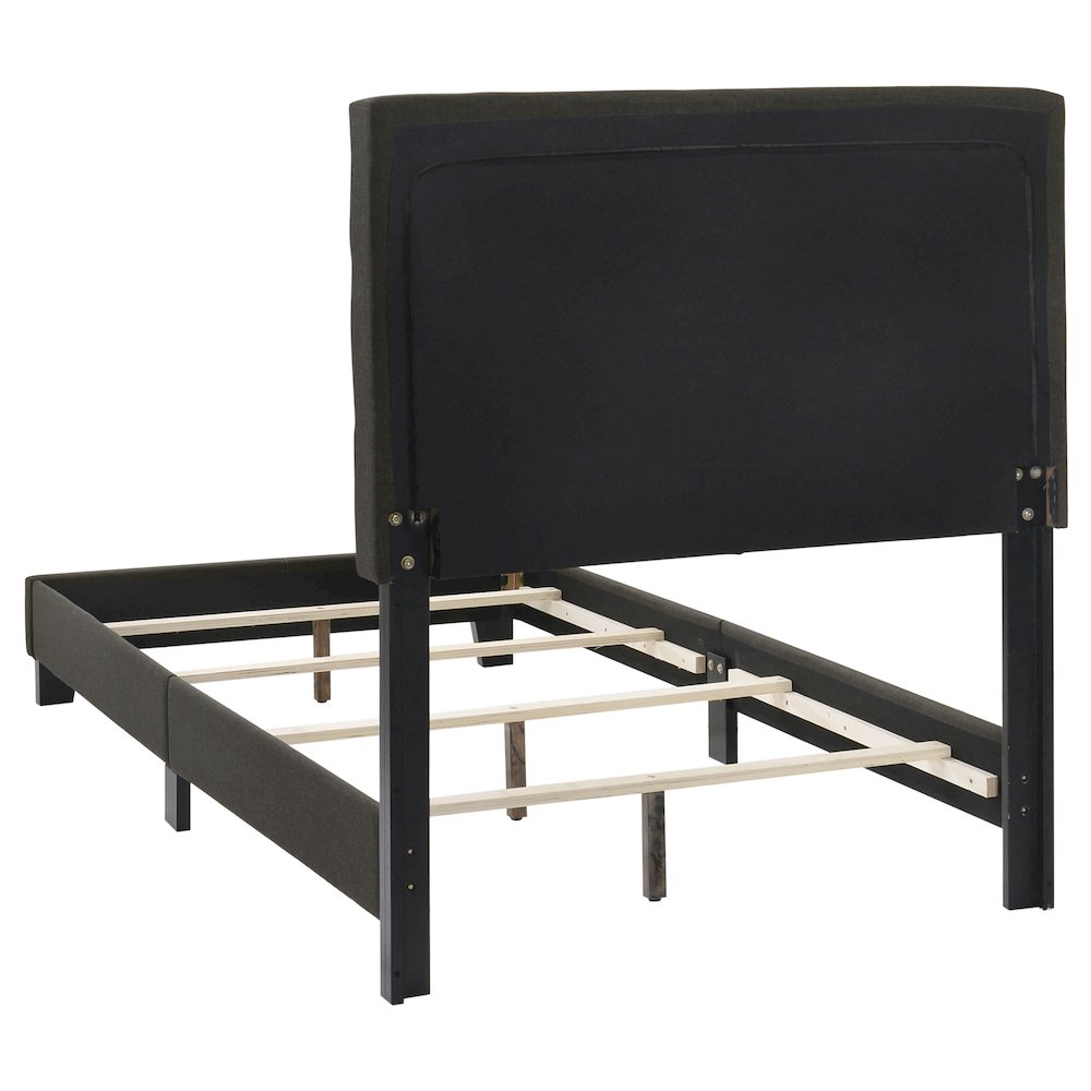 Mapes Upholstered Twin Panel Bed Charcoal. Picture 4