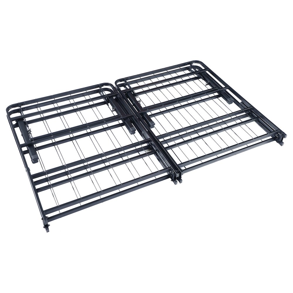 Mabel Metal Full Mattress Support Platform Bed Black. Picture 5
