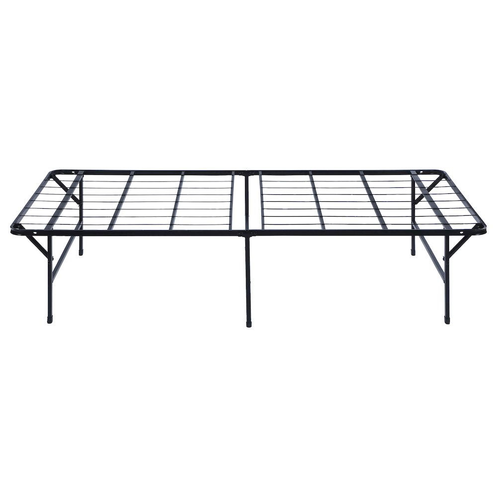 Mabel Metal Twin Mattress Support Platform Bed Black. Picture 2