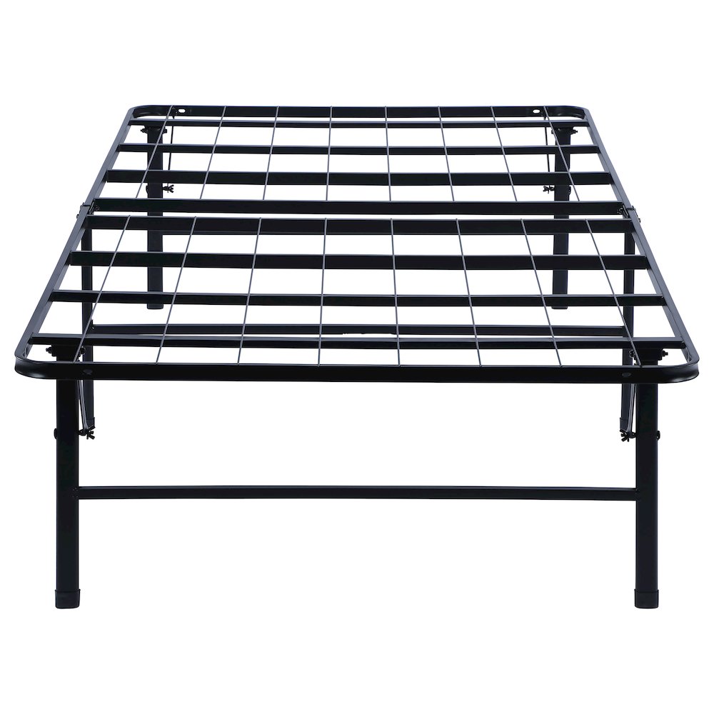 Mabel Metal Twin Mattress Support Platform Bed Black. Picture 4