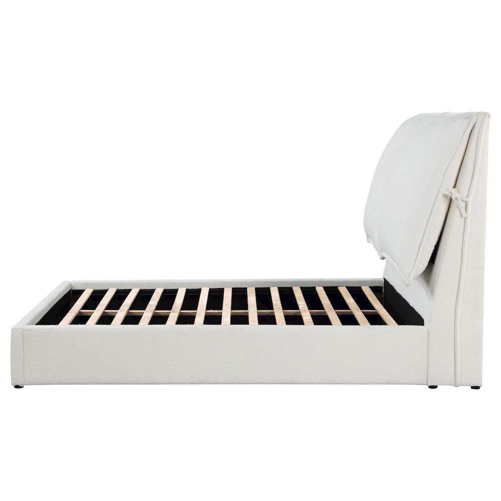 Gwendoline Upholstered Queen Panel Bed White. Picture 6