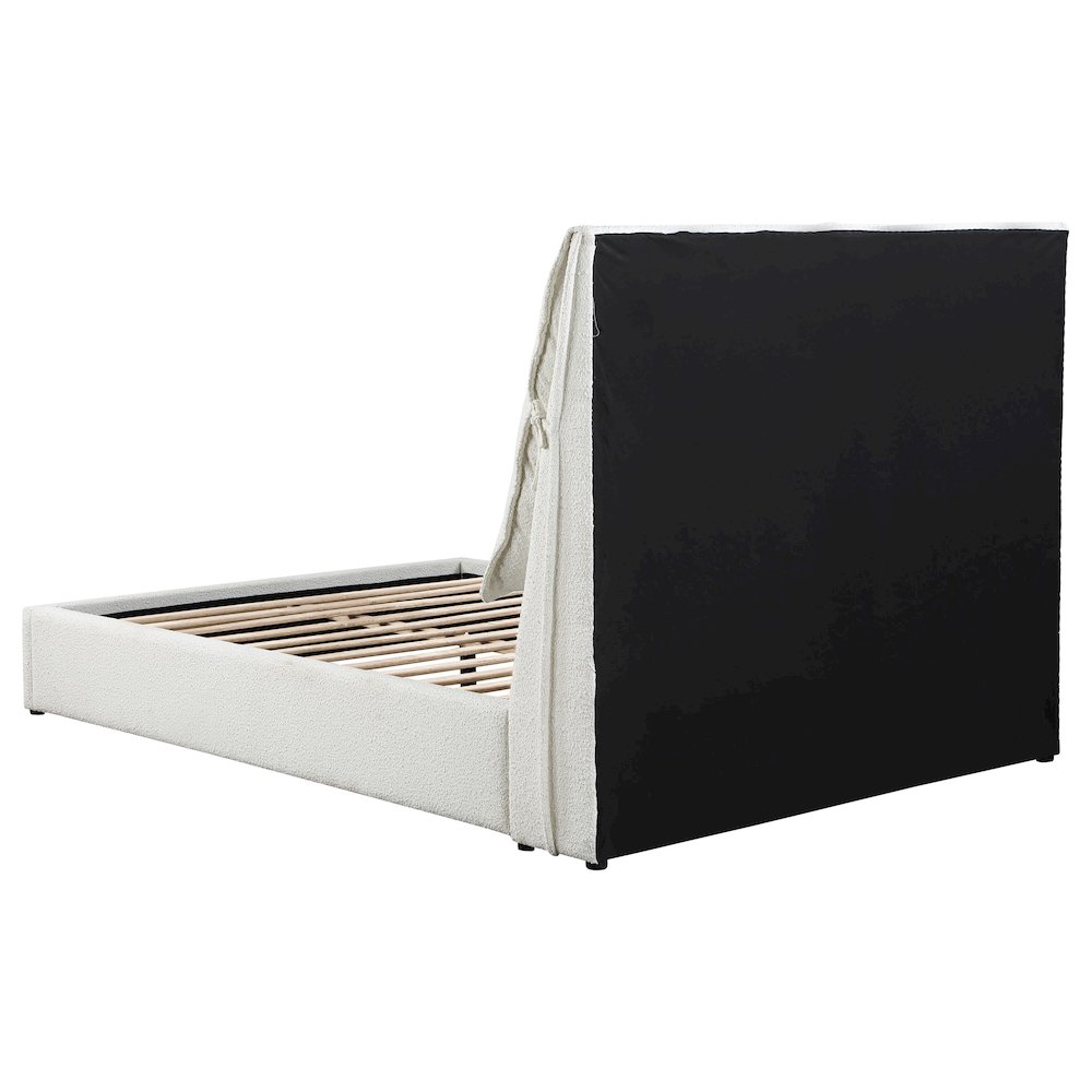 Gwendoline Upholstered Queen Panel Bed White. Picture 7