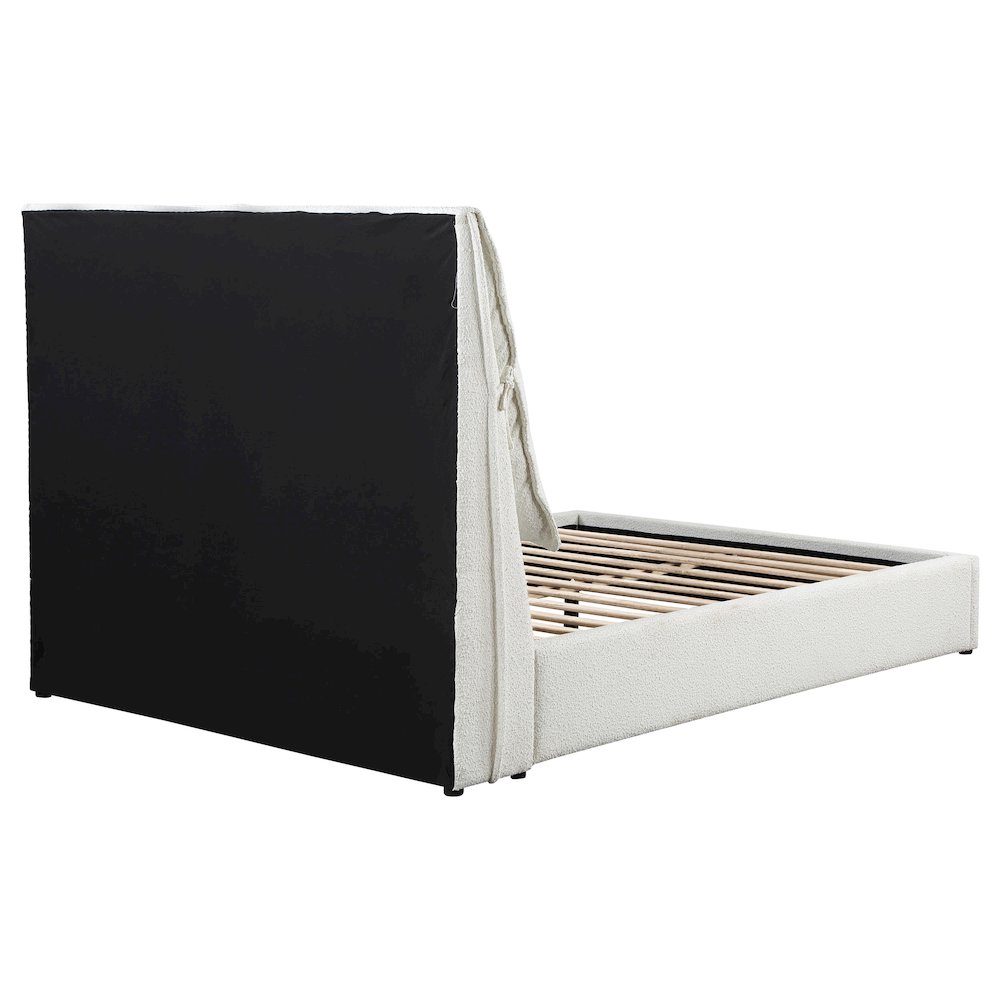 Gwendoline Upholstered Queen Panel Bed White. Picture 9