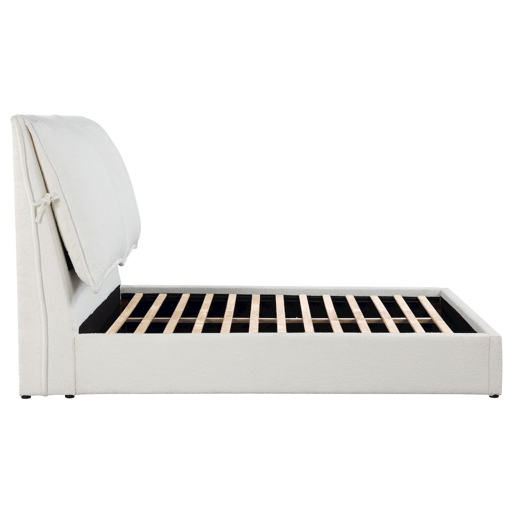 Gwendoline Upholstered Queen Panel Bed White. Picture 10