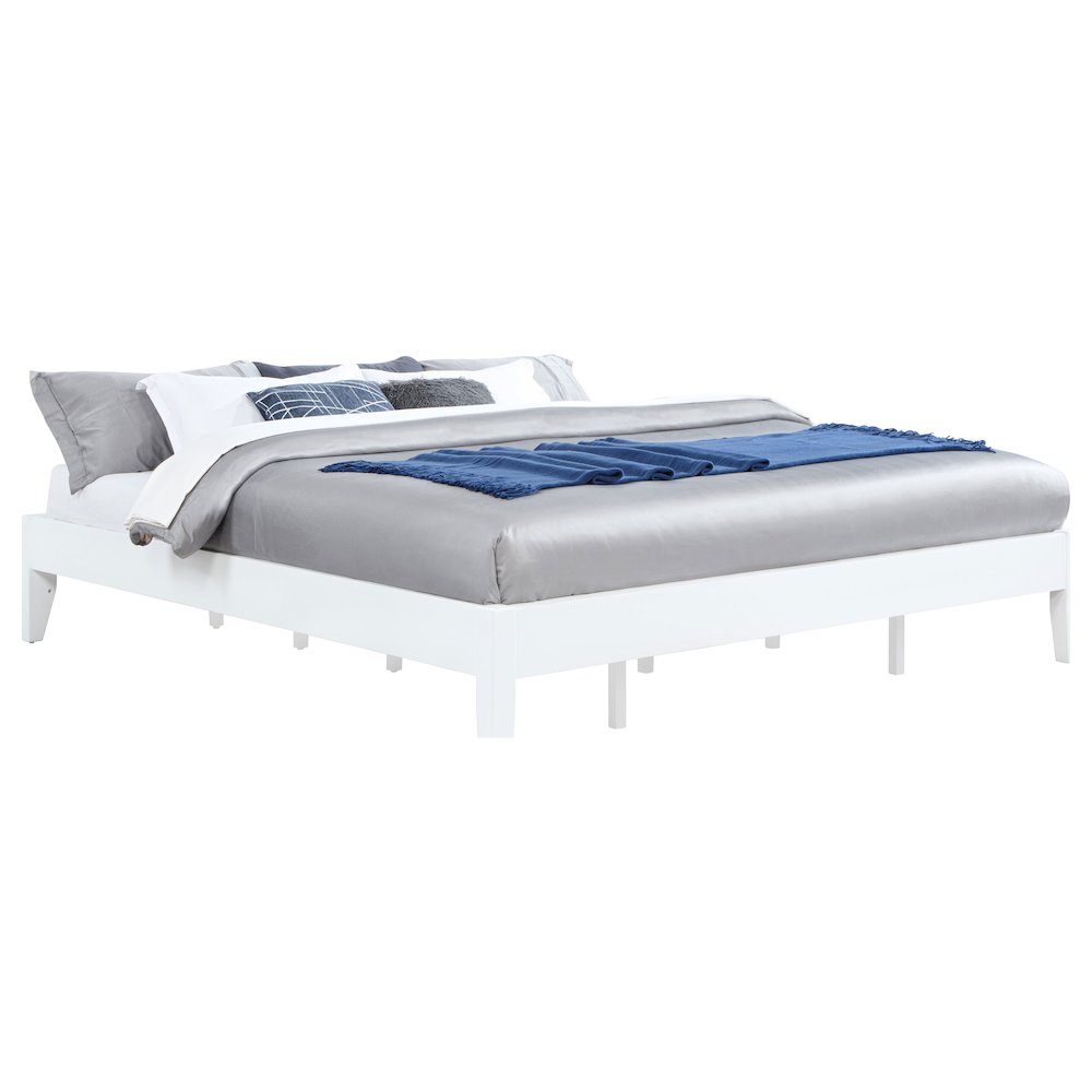 Hounslow Eastern King Universal Platform Bed White. Picture 3