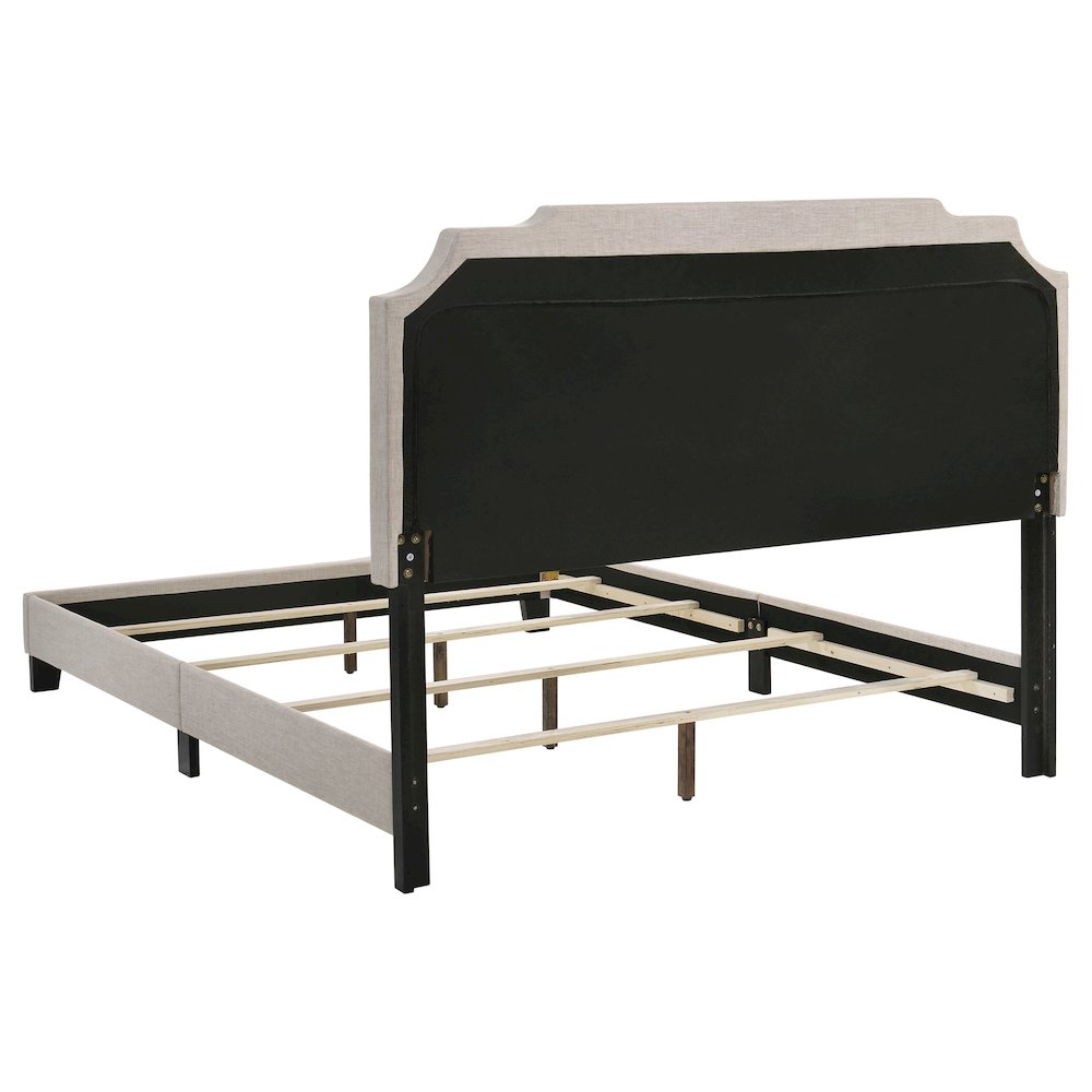 Tamarac Upholstered Queen Panel Bed Beige. Picture 4