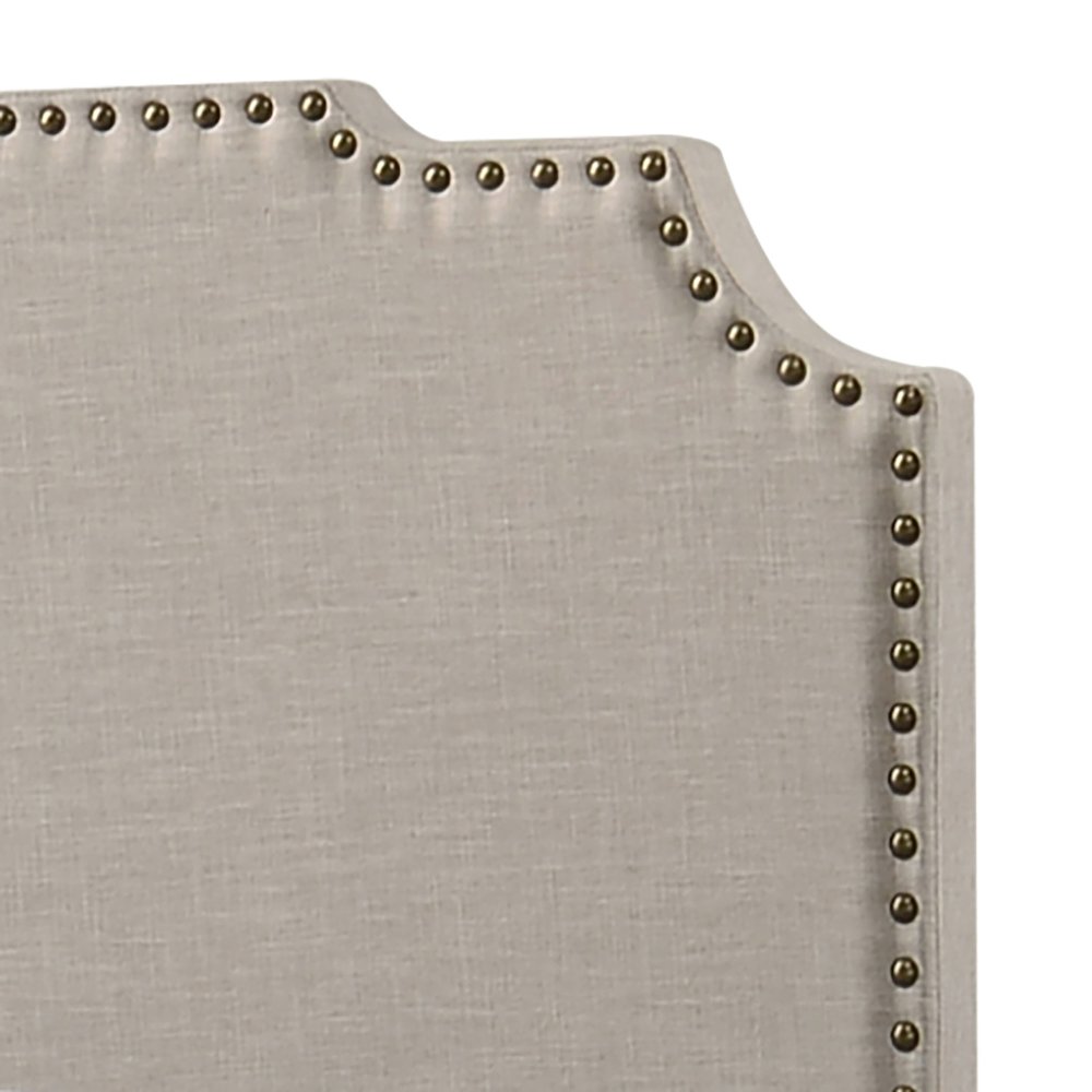 Tamarac Upholstered Queen Panel Bed Beige. Picture 7