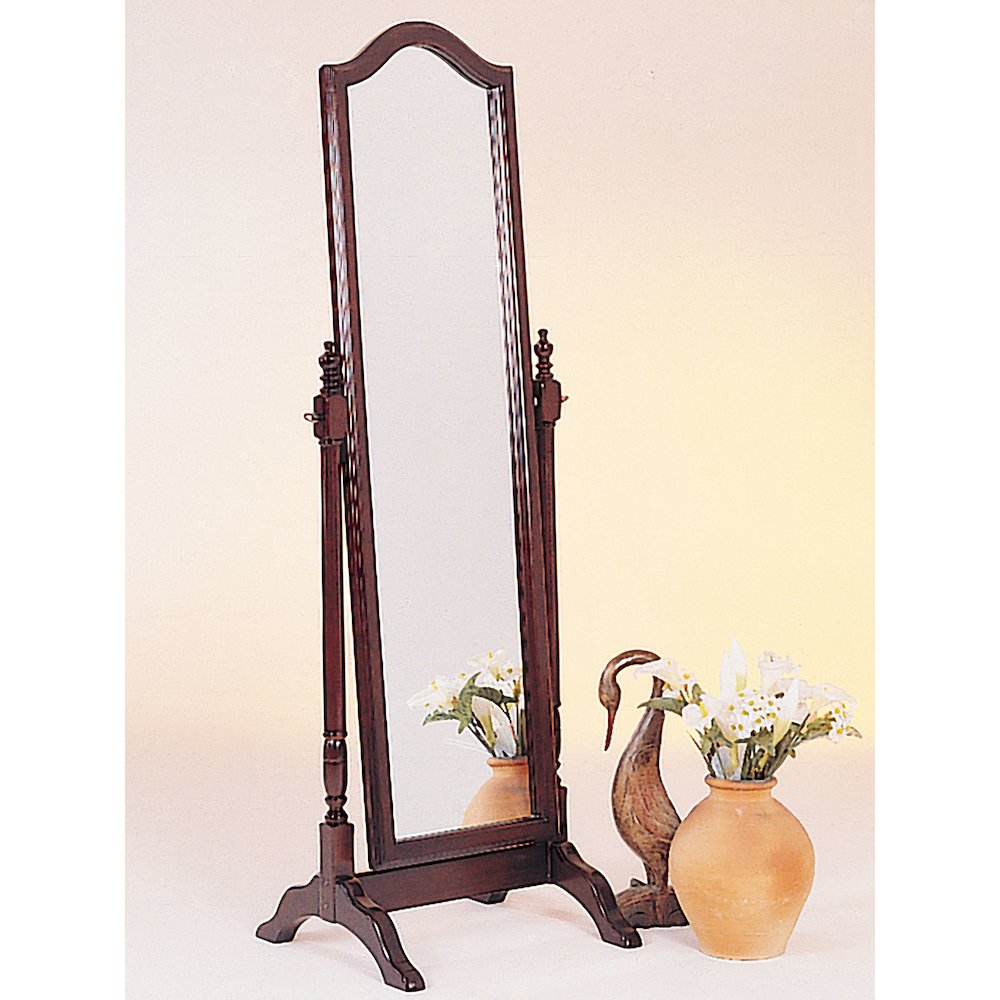 Cabot Wood Adjustable Full Length Cheval Mirror Merlot. Picture 3