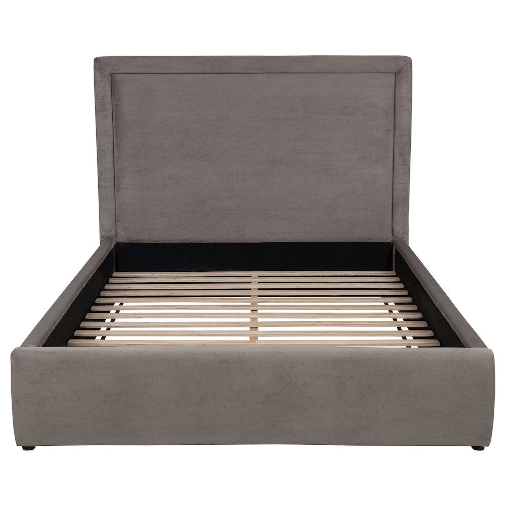 Lawson 55-inch Upholstered Eastern King Platform Bed Mushroom. Picture 4