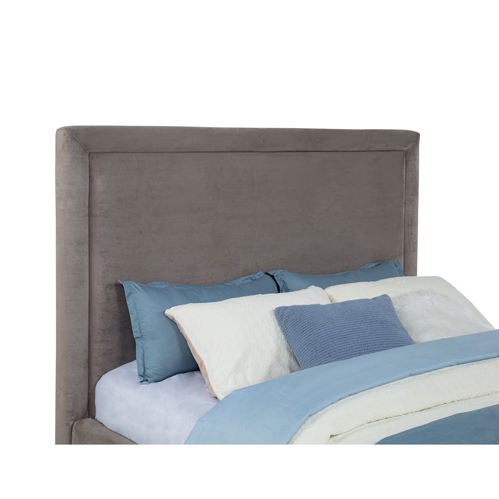 Lawson 55-inch Upholstered Eastern King Platform Bed Mushroom. Picture 7