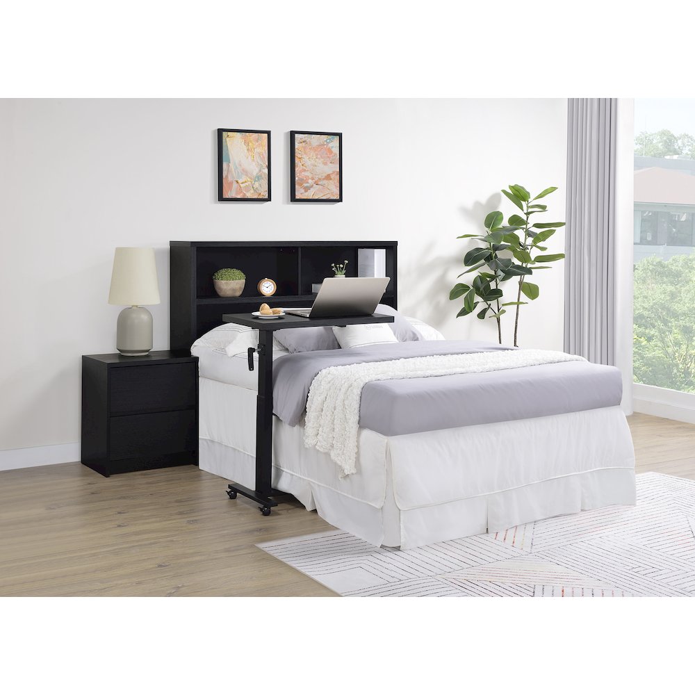 Westpark 49-inch Full Bookcase Headboard Black. Picture 9