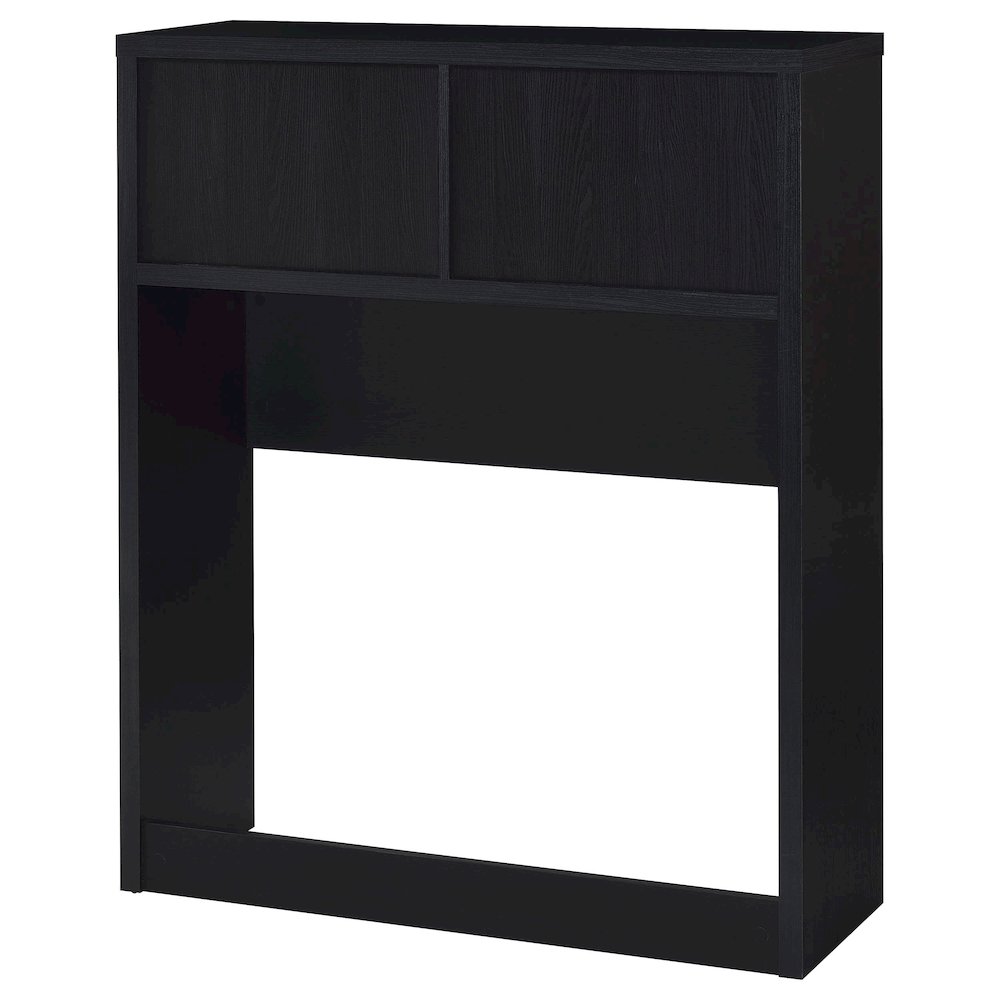 Westpark 3-piece Twin Bedroom Set Bookcase Headboard Black. Picture 6