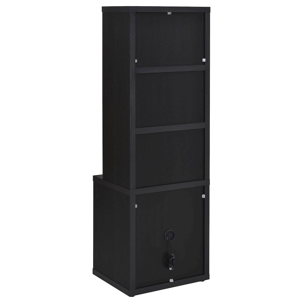 Westpark 3-piece Twin Bedroom Set Bookcase Headboard Black. Picture 12