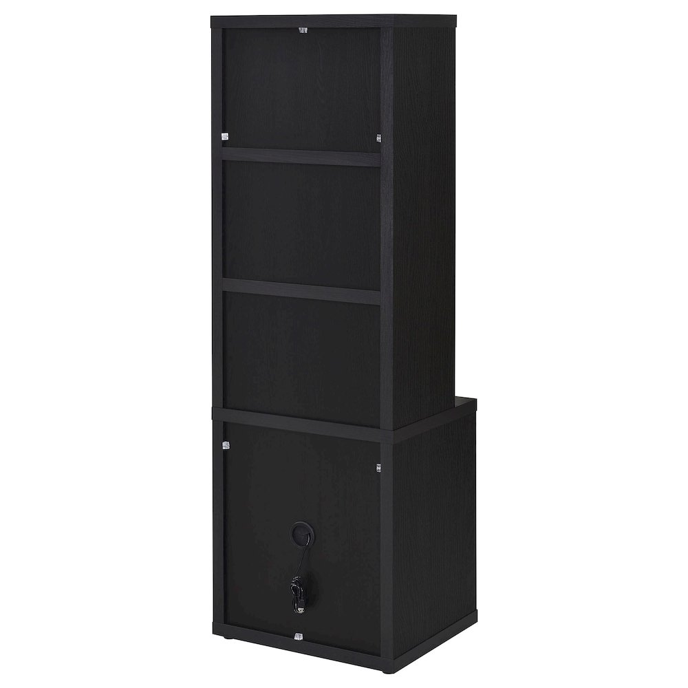 Westpark 3-piece Twin Bedroom Set Bookcase Headboard Black. Picture 13