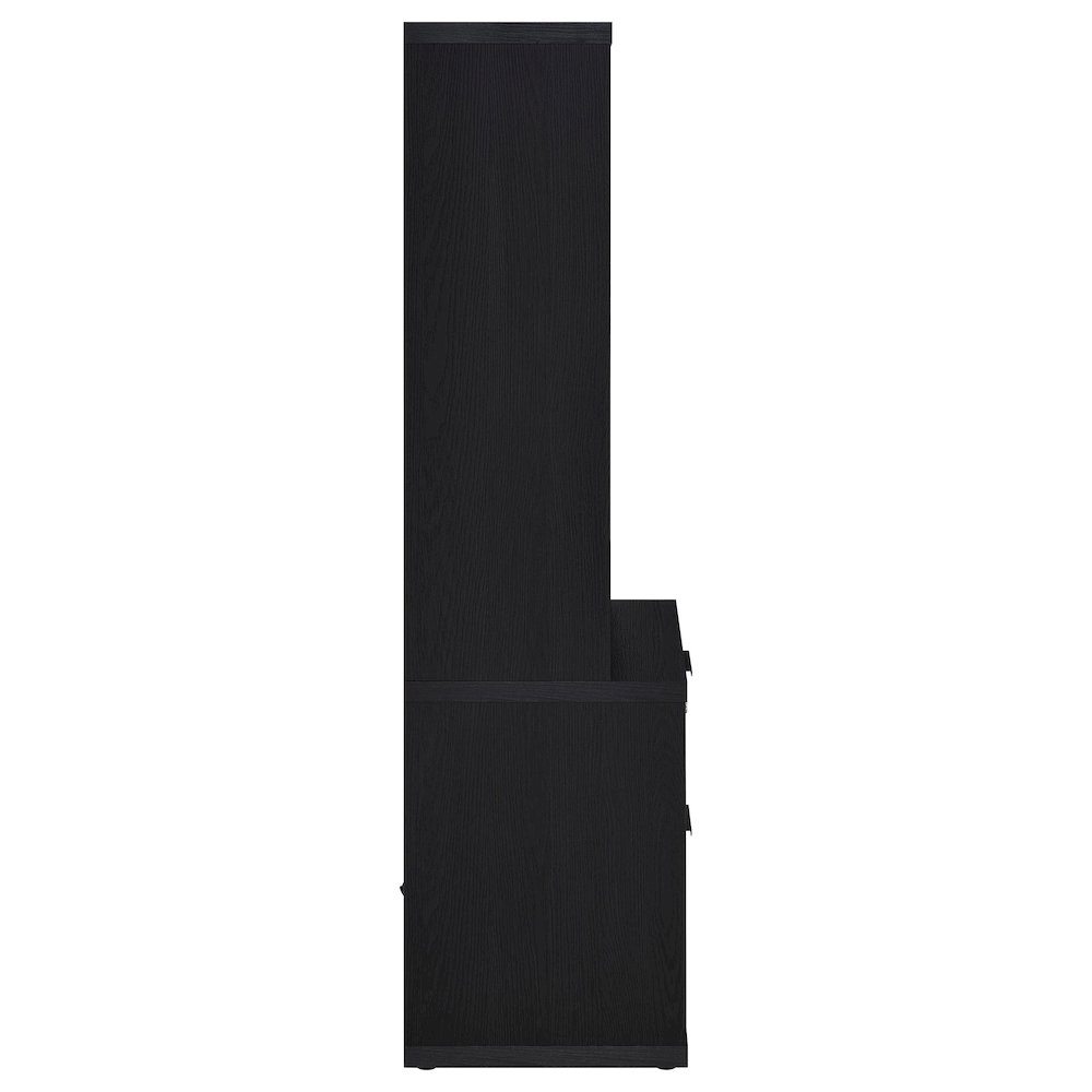 Westpark 3-piece Twin Bedroom Set Bookcase Headboard Black. Picture 14
