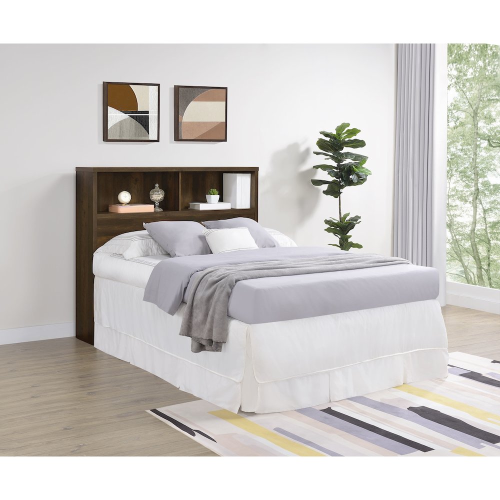 Westpark 49-inch Full Bookcase Headboard Dark Pine. Picture 2
