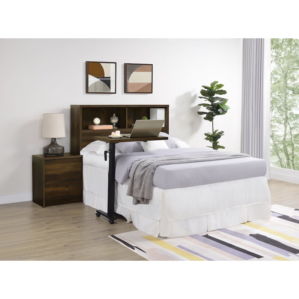 Westpark 49-inch Full Bookcase Headboard Dark Pine. Picture 9